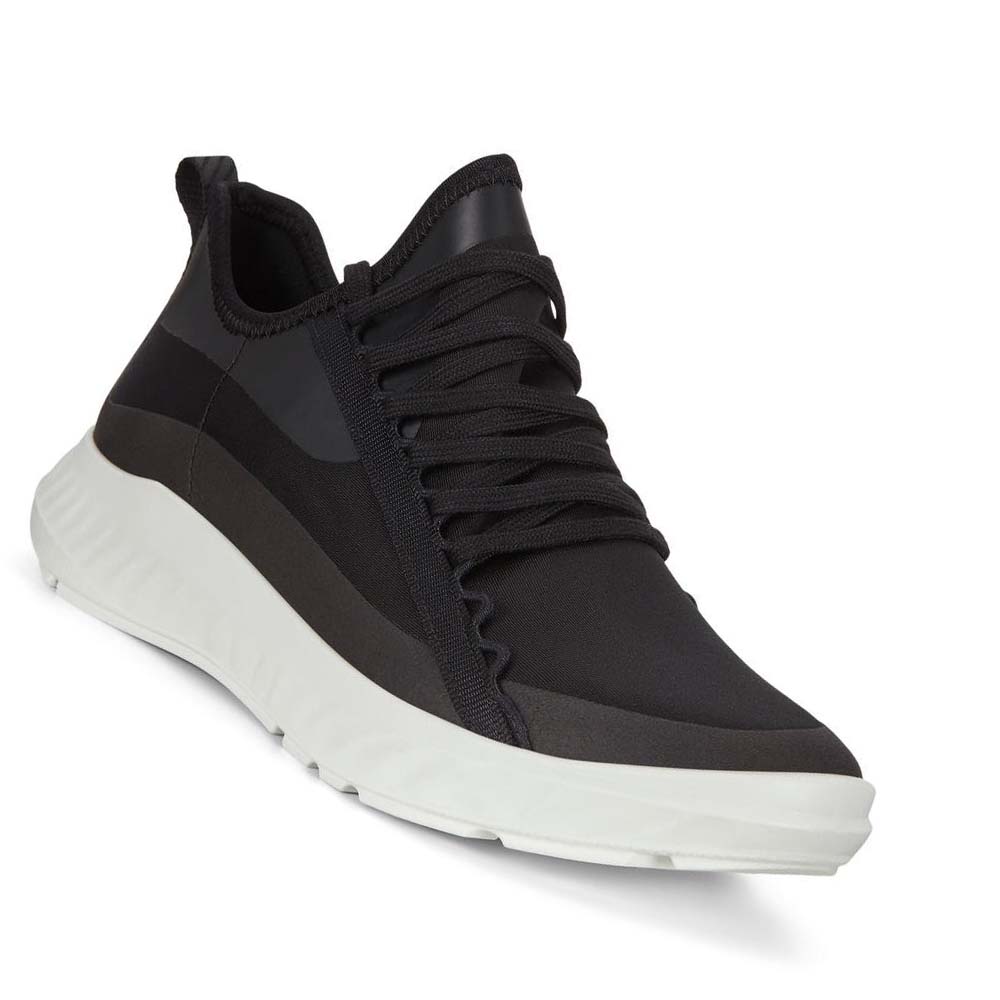 Ecco St.1 Lite Athleisure Joggesko Dame Svarte | NO 257HAP